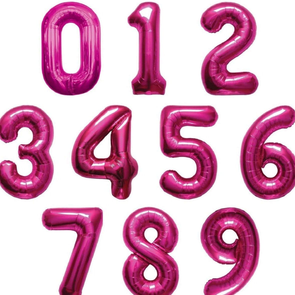 Hot pink Jumbo Balloon Number/ foil balloon/ number balloons/