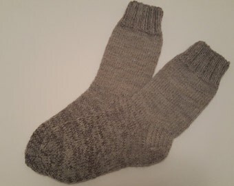 Hand Knitted Wool Socks -Colorful for Women - Size Large-US W10-10,5,EU42 -Wool Socks