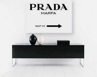 prada, prada marfa, prada print, prada marfa print, prada poster, prada wall art, fashion print, fashion illustration, fashion, wall art,