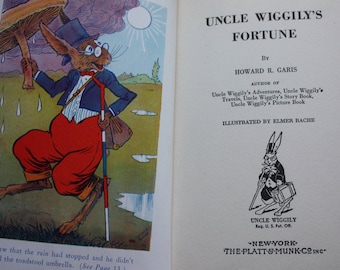 Uncle Wiggily's Fortune by Howard R. Garis, Illustrated by Elmer Rache, Published by Platt & Munk (1942)