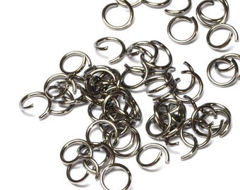 8mm Surgical Steel Jump Rings · 8mm Stainless Steel Open Jump Rings · Open Jump Ring · Quantity 250