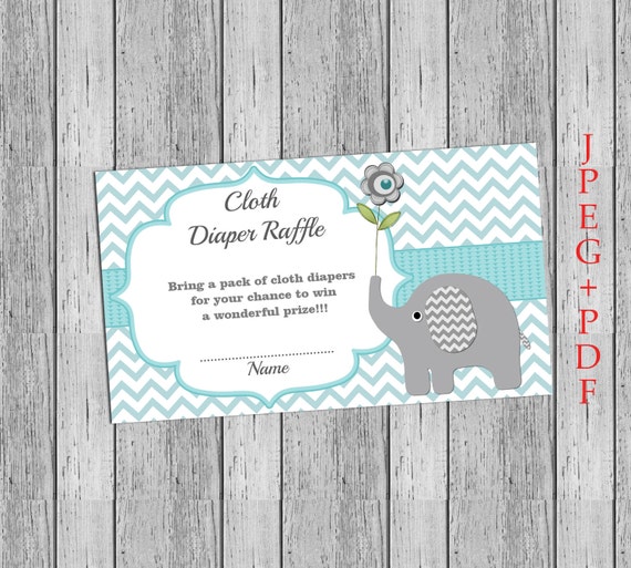 raffle diaper shower baby for Diaper Raffle Ticket Insert Baby invitation Shower Cloth