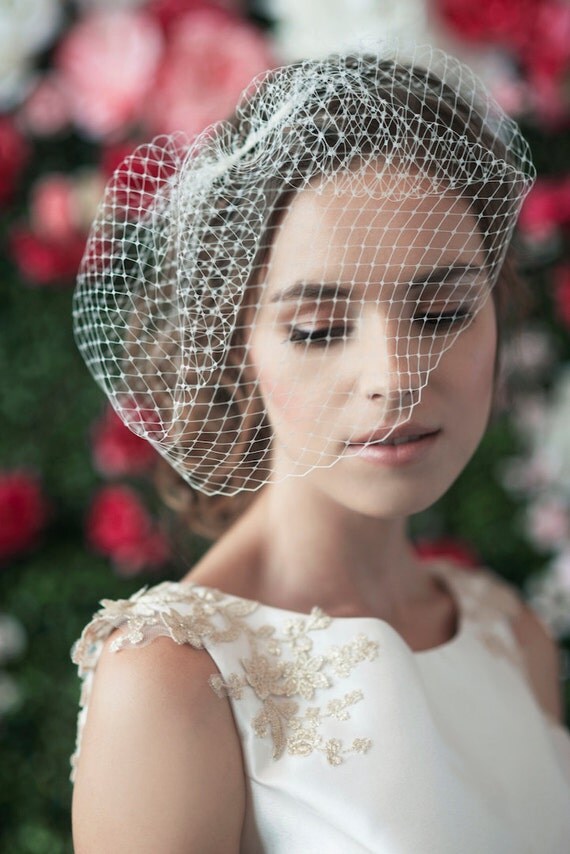 bridal birdcage veil birdcage russian netting blusher veil