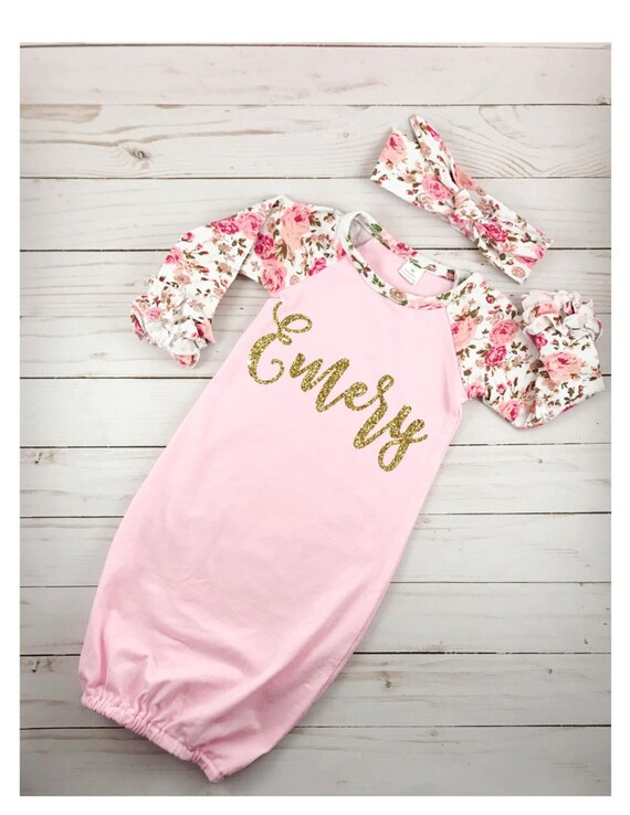 personalized gowns newborn