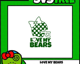 Football Helmet SVG Bear SVG Polka Dot SVG svg files png files studio files studio3 files cricut files digital cut files