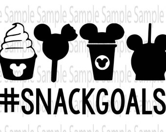 Disney Snack Goals SVG PNG Cut FIle
