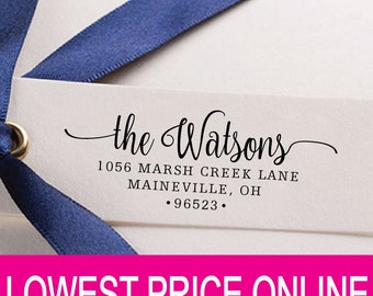 Return Address Stamp - Personalized Custom Name Stamp - Self Inking Stamp - Custom Rubber Stamp - Personalized Address Stamp RE896