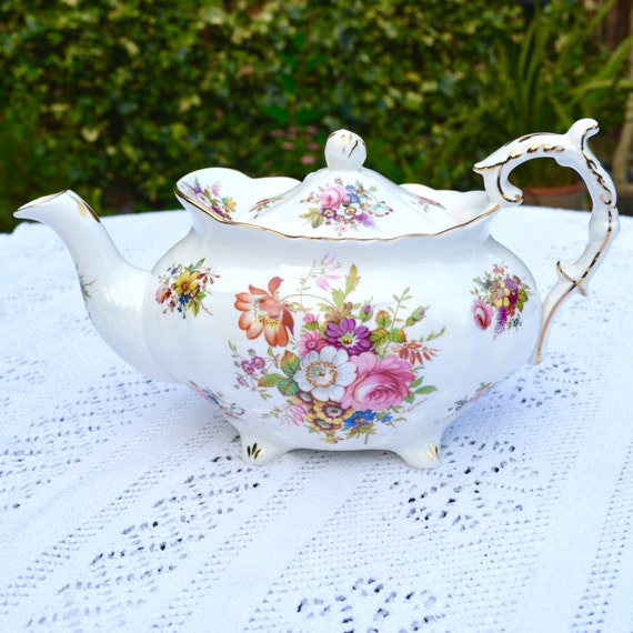 Hammersley Large Teapot Made in England Fine White English