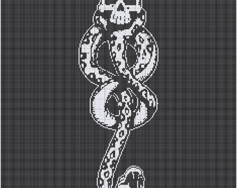 Harry Potter - Death Eater Graphghan Pattern - Crochet Afghan Pattern