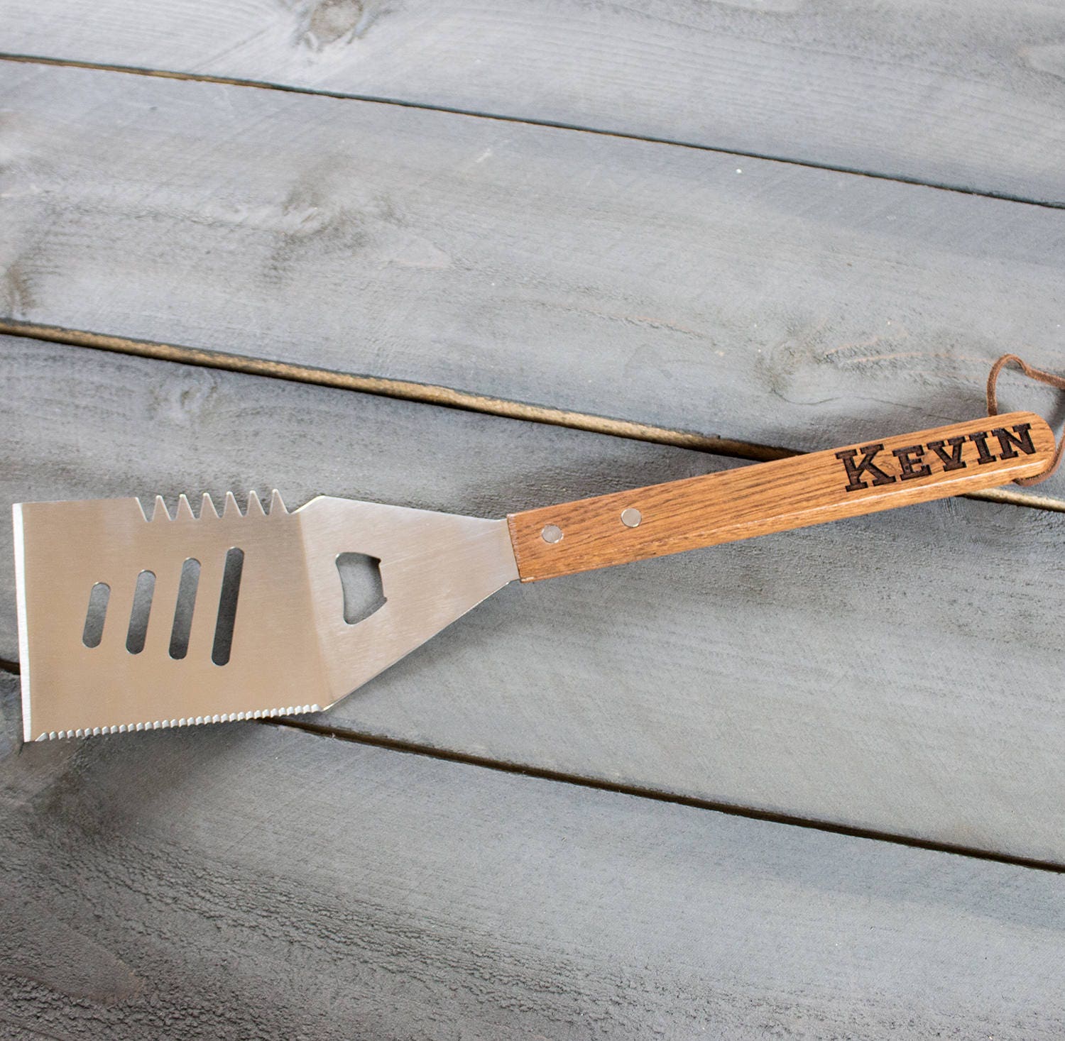 Personalized Spatula Custom Grill Spatula Wood BBQ Spatula