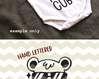 Download Bear cub silhouette | Etsy