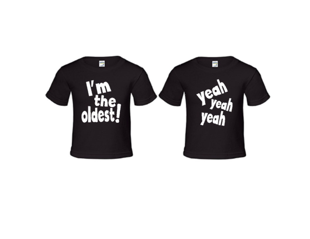 2-Piece Set for Twins T Shirts with Sayings Funny TShirts