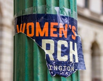 Fine Art Photography, Womens March on Washington, Washington DC, Women's March, Wall Art, Office Decor, 8 x 10 Print, Green, Orange, Blue