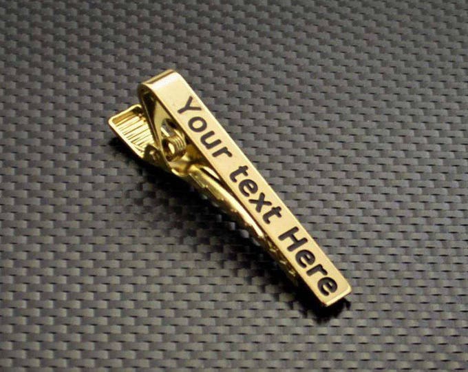 Tie Bar, Groomsmen Gift, Custom Tie Bar, Personalized Tie Bar, Tie Bar Clip, Custom Men's Gift, Personalized for Him, Custom Tie Clip, Tie