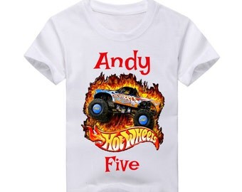 Hot Wheels Birthday Shirt. 2nd Birthday 3rd Birthday 4th Birthday 5th Birthday Boys birthday 6th Birthday