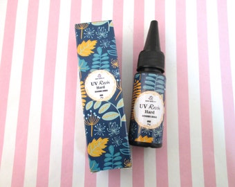 1 Bottle Transparent UV Resin HARD 25g