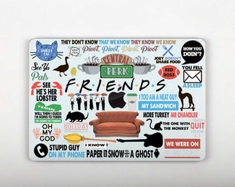 Friends Mac Macbook Decal Friends Laptop Stickers MacBook Decal Mackbook Sticker Mac Book Stickers Macbook Air Skin SG072