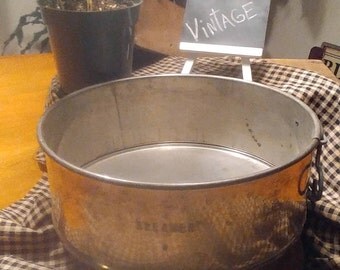 Vintage KREAMER Springform Pan, Kreamer number 8, Cooking and Baking, Rustic Round Kreamer Spring Form Pan, Farmhouse Decor, 2 Piece Pan