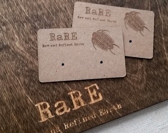 Custom Earring Cards Lasercut, craft fair, display, custom display, made to order, branded earring card, custom branded jewelry tags