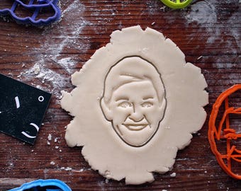 Ellen DeGeneres Cookie Cutter // fondant cutter // cookie stamp // for custom cookies // personalized cookie cutter