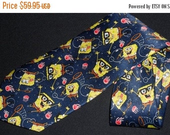 Spongebob tie | Etsy