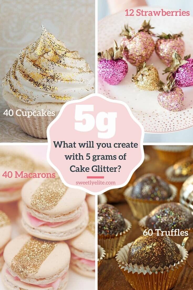 Rose Gold Cake Glitter Fondant Wedding Cake Glitter Edible