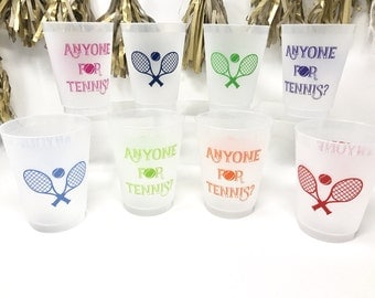 Frost Flex Tennis Cups - Set of 8 with different colors