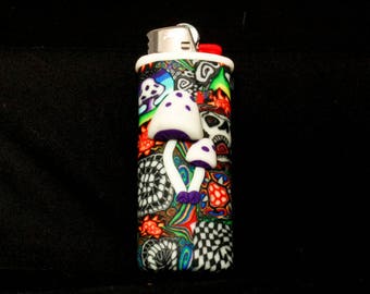 FIMO Clay Lighter Case - Mushroom