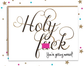 Mature Wedding Card, Funny Card for Wedding, Card for Engaged, Congratulations Card, Card for Best friend, Card for Groom, Card for Bride