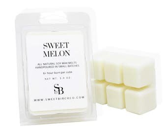 Honeydew Melon Tarts - Soy Wax Melts - Melon Scent - Summer Candle - Fruity Wax Tarts - Melon Tarts