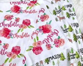 Personalized Baby Blanket, Name Blanket, Custom Blanket