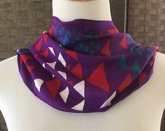 Vintage Anne Klein For Vera Company Silk Scarf, Beautiful