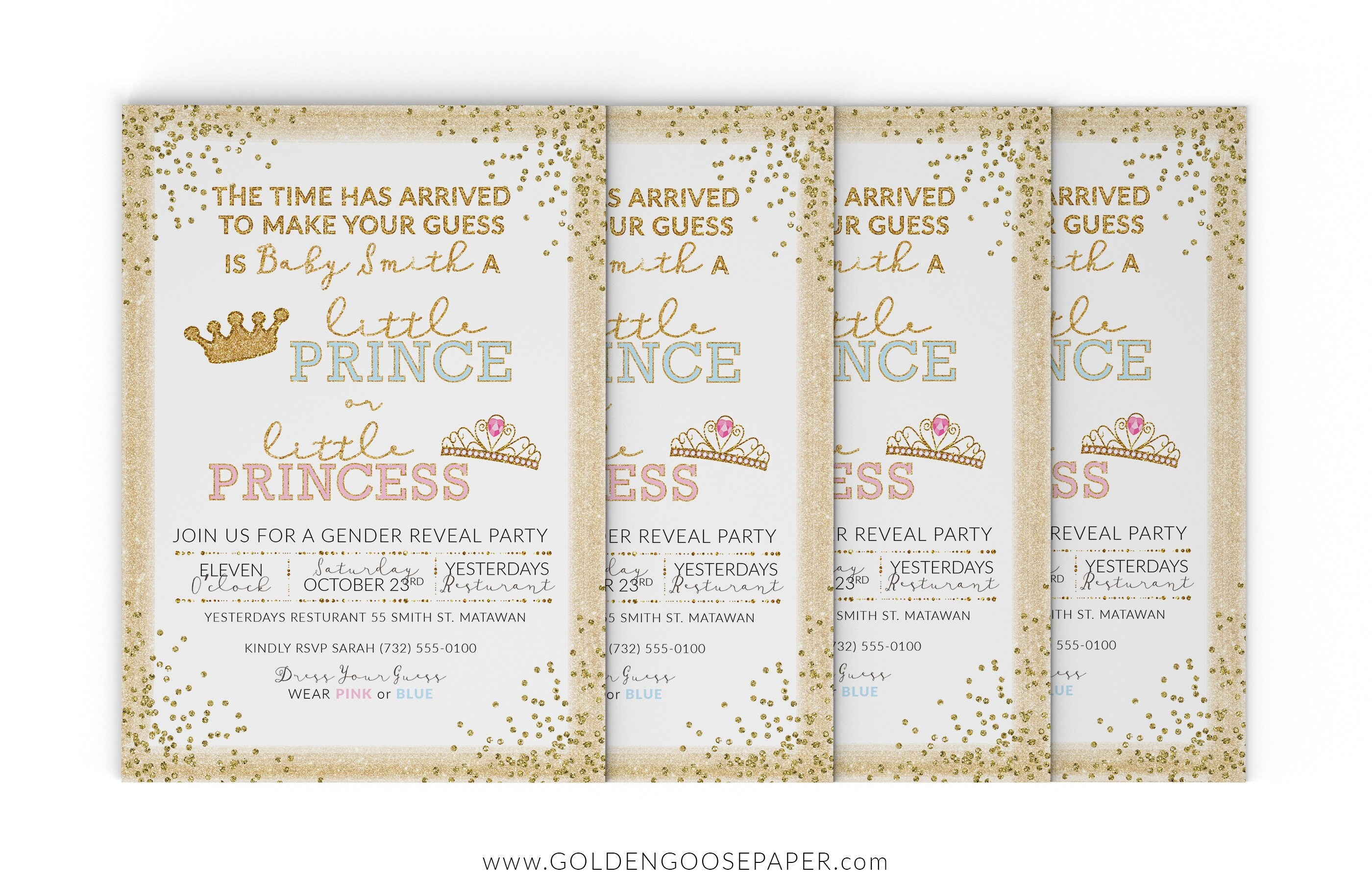printable gender reveal invitations