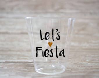 Let's Fiesta Plastic Shot Glasses