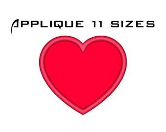 Heart Applique Design - Machine Embroidery Applique Heart - Love Applique Design