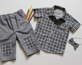 Baby boy outfit size 12 months, 1 year old %100 cotton 3 piece set