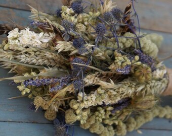 Rustic Autumn Dried Flower Bouquet