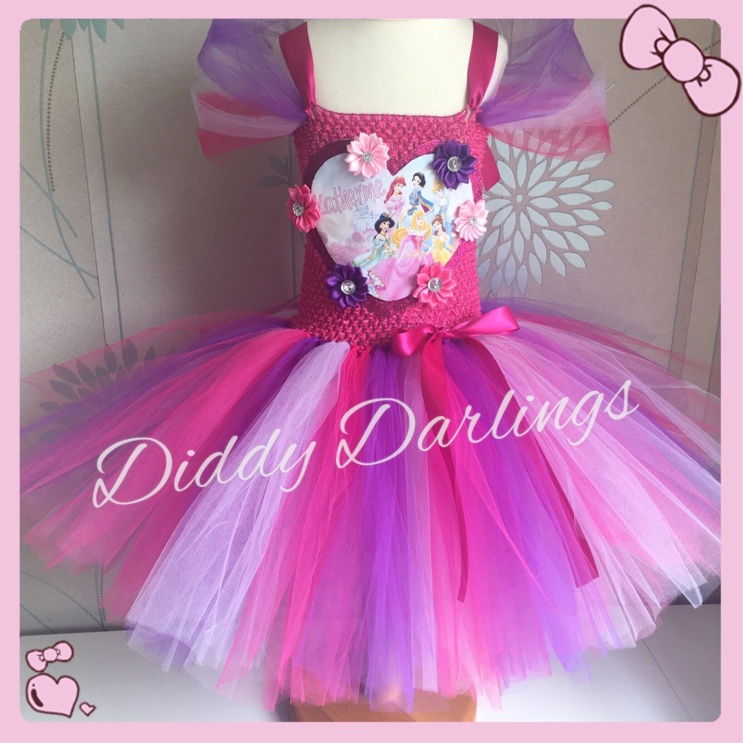 Disney Princess Tutu Dress. Inspired Handmade Tutu Dress. Any