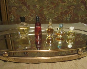 Perfume Bottle Collection Vintage 1950-70's Mini Bottles Perfumes Multi Scent Home Dresser Bedroom Bathroom Decor Collectible - Acc0103