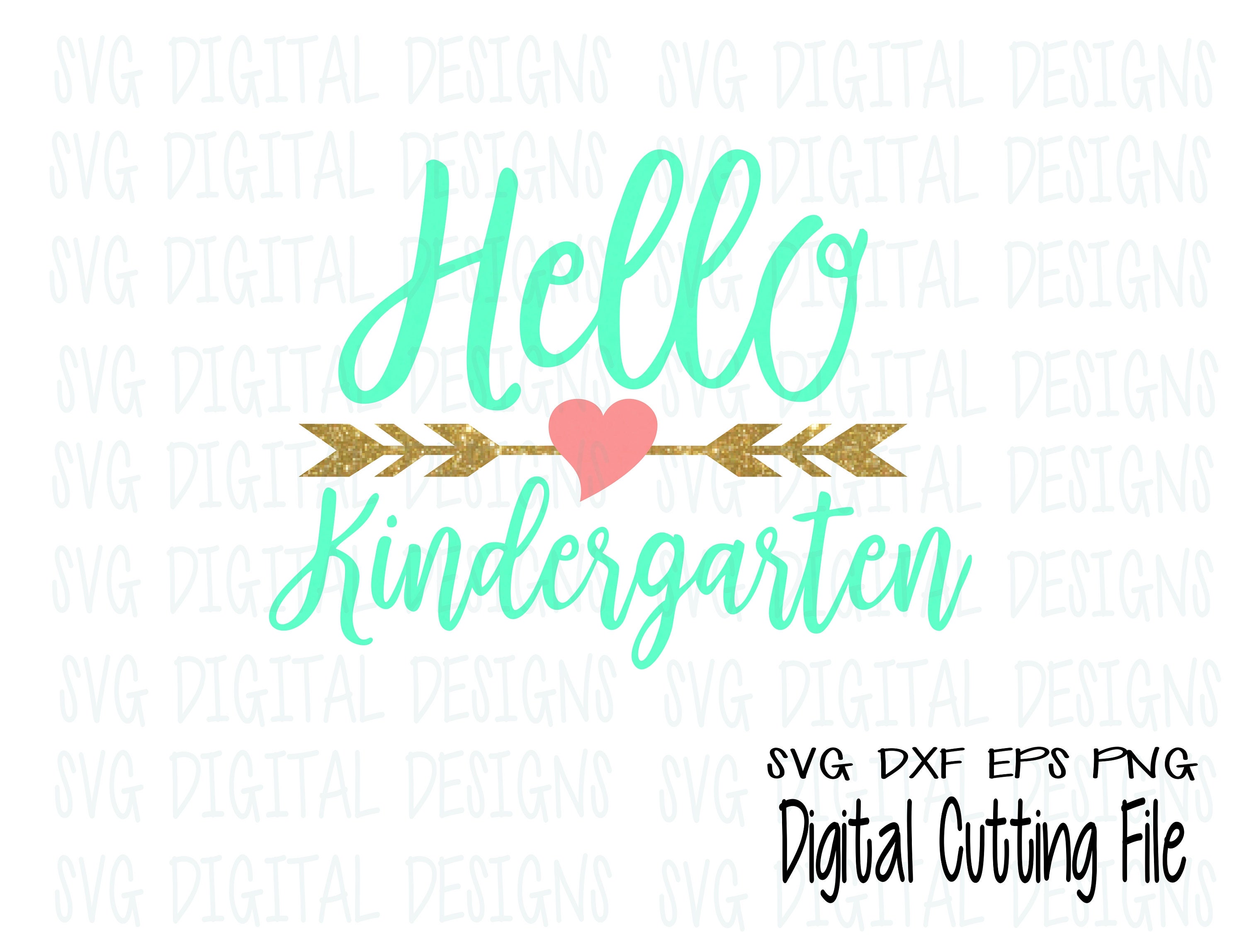 Download Hello Kindergarten Svg Kindergarten Clipart Cut files Svg