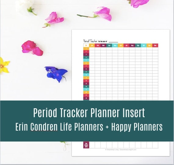 Period Tracker Menstrual Cycle Journal Organizing Printable