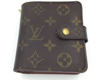 Louis Vuitton Wallet Louis Vuitton Monogram Purse LV Wallet Vuitton Zip Wallet Authentic Vintage Designer Wallet Louis Vuitton Repair