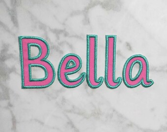 Iron on Letters for Name/2.5" Letters/Morgan Alphabet/CUSTOM COLORS/Name Iron On/Letter Iron On Applique/Iron On Name Patch/Fabric Letters