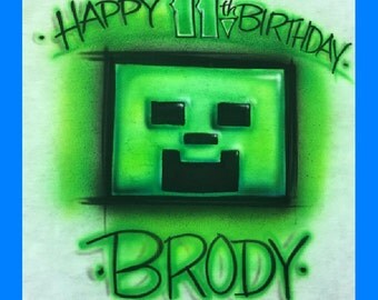 Download Minecraft birthday | Etsy