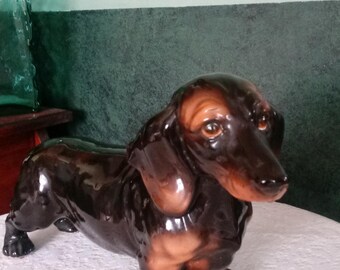 Shafford Daschund Porcelain Figurine