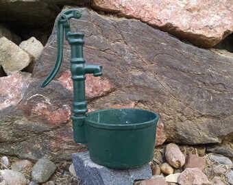 Antique cast iron water pump miniature or toy