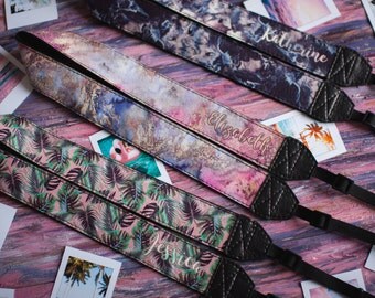 Camera strap leather, Personalized camera strap, SLR, DSLR, Nikon, Canon