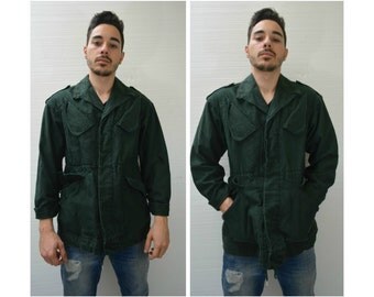 50% OFF everything in shop--- Surplus by UFO USA Green Army Military Jacket