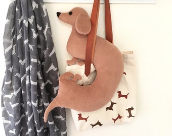 Dachshund travel neck pillow, baby pillow