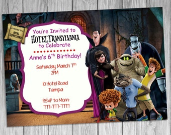 Hotel Transylvania Birthday Invitation